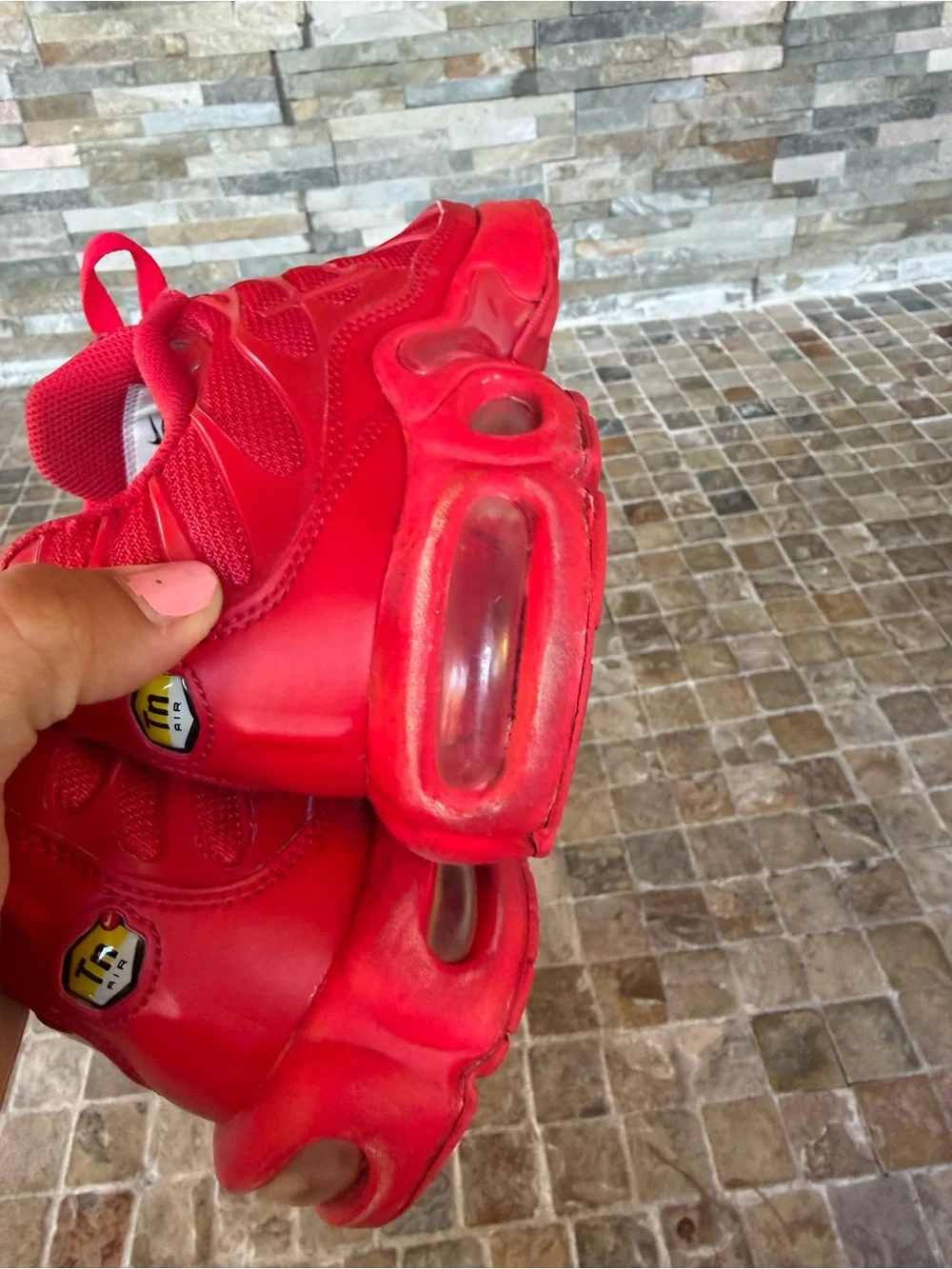Nike red shoes